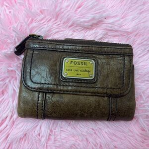 Fossil Vintage Brown Leather Pouch